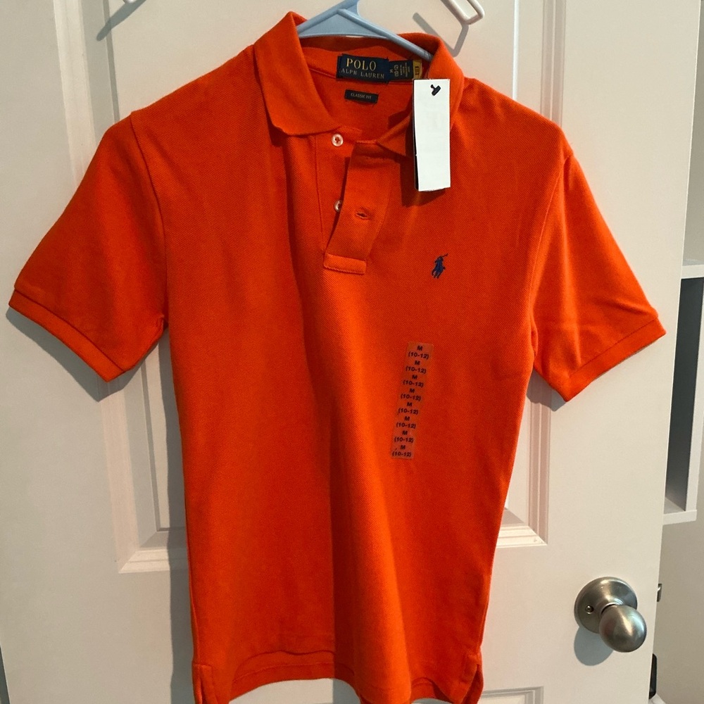 NEW - Ralph Lauren Men's Vibrant Orange Polo Shirt.